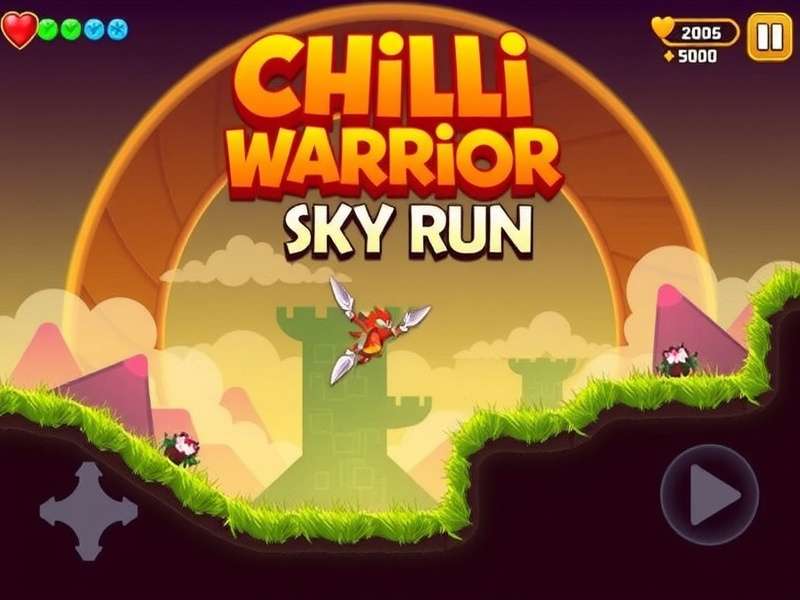 Chilli Warrior Sky Run Game Screenshot