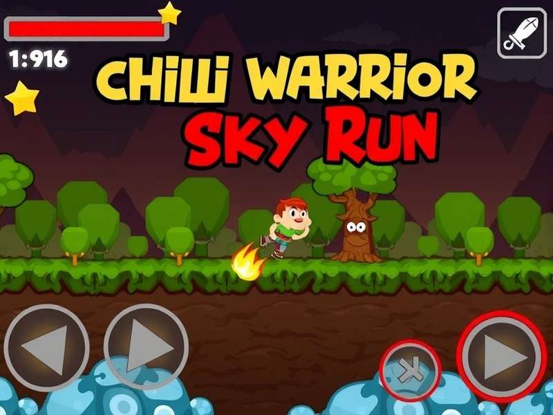 Chilli Warrior Sky Run Gameplay